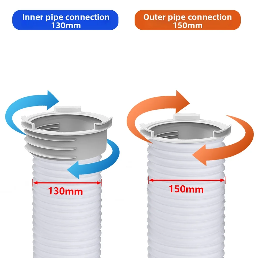 Portable AC Installation 130mm And 150mm Portable AC Exhaust Interchangeable Exhaust Connector Interchangeable Hose Connection
Portable AC Installation 130mm And 150mm Portable AC Exhaust Interchangeable Exhaust Connector Interchangeable Hose Connection