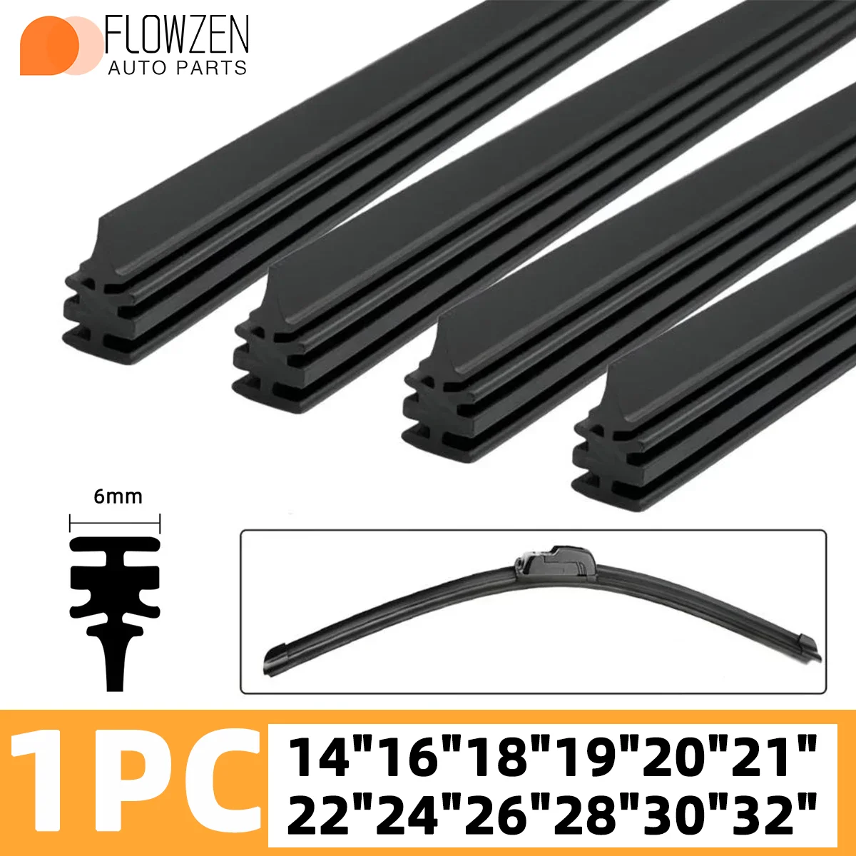 1pc Rubber Strip Universal 6mm Car Windshield Wiper Rubber Strip 14 "16" 18 "19" 20 "22" 24 "26" 28 "30" 32 "Natural Rubber
1pc Rubber Strip Universal 6mm Car Windshield Wiper Rubber Strip 14 "16" 18 "19" 20 "22" 24 "26" 28 "30" 32 "Natural Rubber