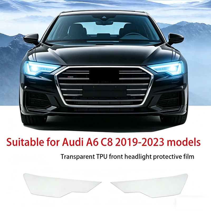 For Audi A6 C8 2019-2023 TPU Transparent Smoked Black Headlight Protective Film Anti-Scratch Sticker Repair Cover
For Audi A6 C8 2019-2023 TPU Transparent Smoked Black Headlight Protective Film Anti-Scratch Sticker Repair Cover