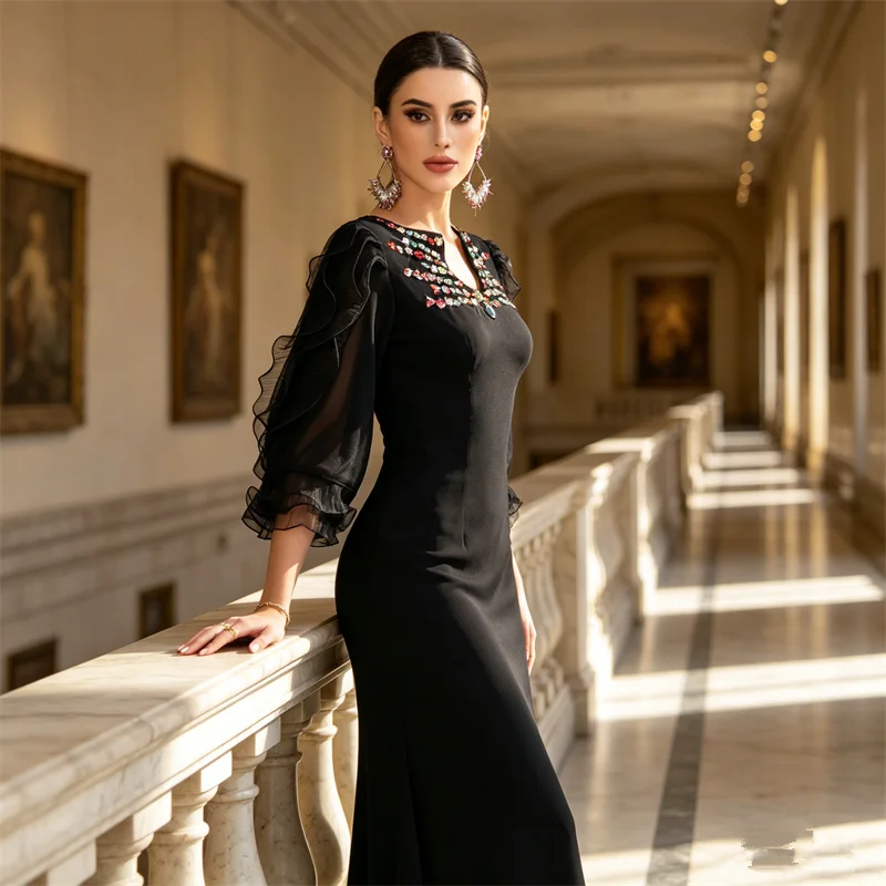 Women Muslim Maxi Dress Luxury Diamonds Abaya Dubai Kaftan Turkey Caftan Femme Musulmane Vestidos Morocco Evening Party Gown New
Women Muslim Maxi Dress Luxury Diamonds Abaya Dubai Kaftan Turkey Caftan Femme Musulmane Vestidos Morocco Evening Party Gown New