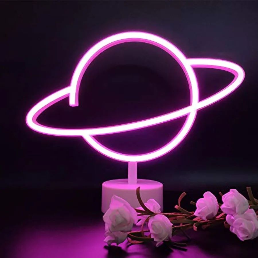 Planet Neon Light Signs Table LED Night Lights with Pedestal Room Decor Battery/USB Operation Planet Neon Signs for Room 's Bed
Planet Neon Light Signs Table LED Night Lights with Pedestal Room Decor Battery/USB Operation Planet Neon Signs for Room 's Bed