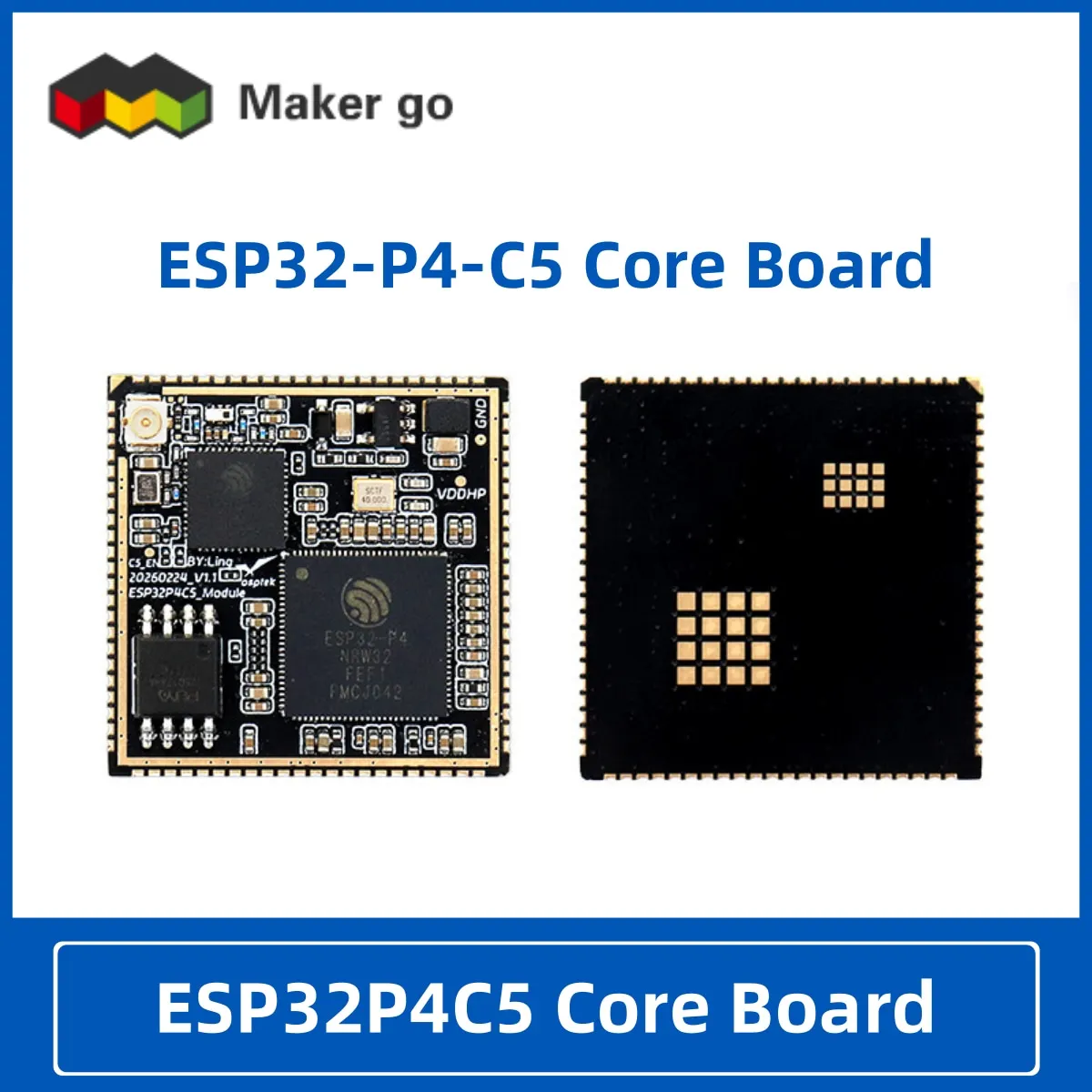 ESP32-P4-C5 Core Board V1.3 Version Chip 16M+32M Data Complete Quality Assurance
ESP32-P4-C5 Core Board V1.3 Version Chip 16M+32M Data Complete Quality Assurance