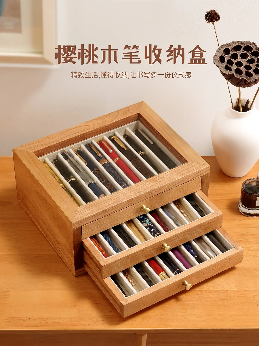 Solid Wood Pen Storage Box, Pen Box, Large Capacity, High-end Pen Collection Box ,wood Display Stationery Pen Box
Solid Wood Pen Storage Box, Pen Box, Large Capacity, High-end Pen Collection Box ,wood Display Stationery Pen Box