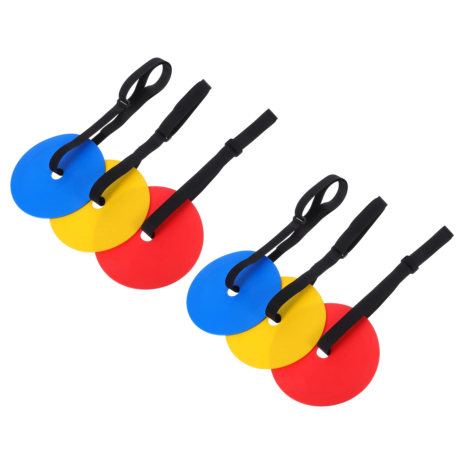6Pcs Soccer Training Target Discs Hanging Adjustable Straps Durable Stable Football Goal Practice Equipment Hockey 
6Pcs Soccer Training Target Discs Hanging Adjustable Straps Durable Stable Football Goal Practice Equipment Hockey