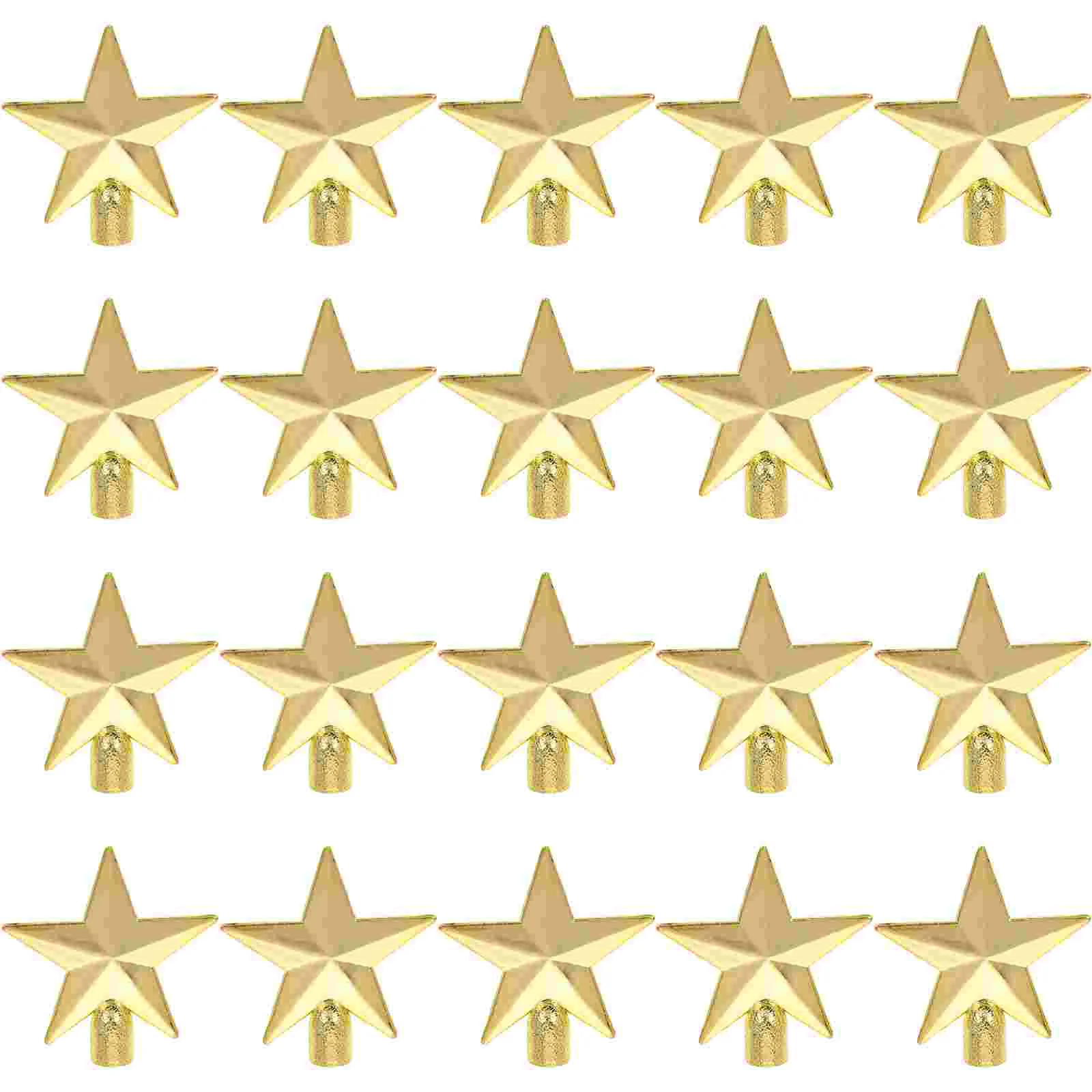 20 Pcs Mini Christmas Tree Top Star Topper Decorations for Glitter Xmas Artificial Ornaments
20 Pcs Mini Christmas Tree Top Star Topper Decorations for Glitter Xmas Artificial Ornaments