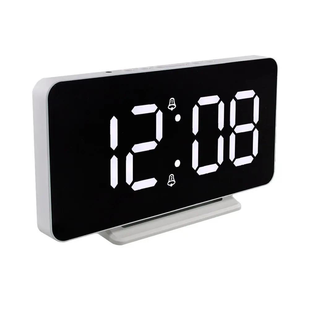 Digital Alarm Clock LED Display Brightness Adjustable with Thermometer Home Decor Bedroom Office Night Light Clock
Digital Alarm Clock LED Display Brightness Adjustable with Thermometer Home Decor Bedroom Office Night Light Clock