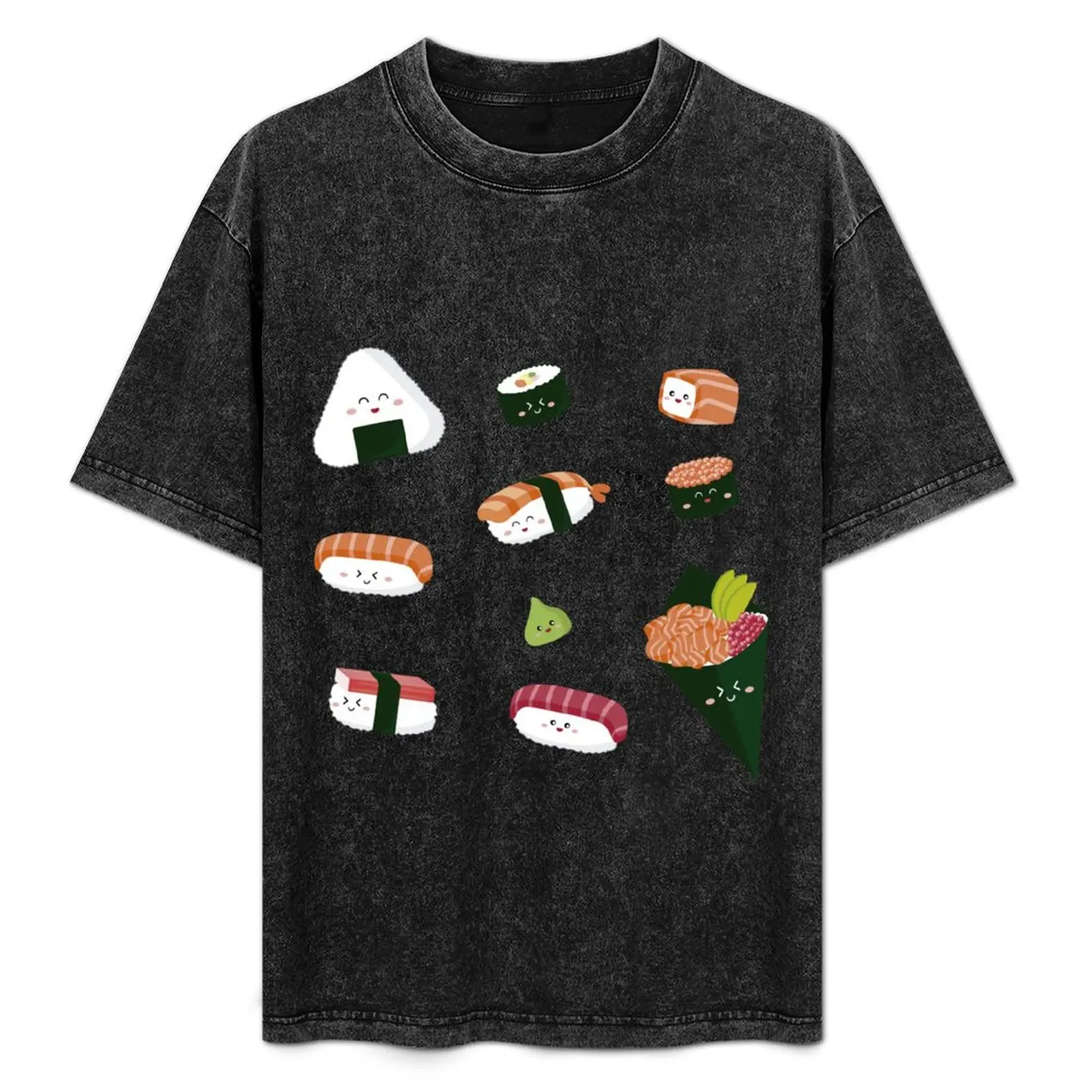 Set of kawaii sushi and cute oriental foods T-Shirt Fashion Casual Short Sleeve T-Shirt
Set of kawaii sushi and cute oriental foods T-Shirt Fashion Casual Short Sleeve T-Shirt