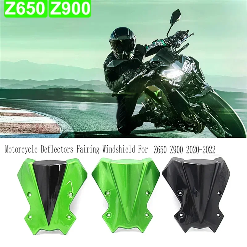 Motorcycle Front Windshield Screen Viser Visor Wind Deflectors Fairing For KAWASAKI Z650 Z900 2020-2022
Motorcycle Front Windshield Screen Viser Visor Wind Deflectors Fairing For KAWASAKI Z650 Z900 2020-2022