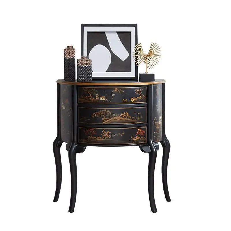 The medieval style small entrance cabinet is painted, and the aisle side cabinet of the three-bucket door living room
The medieval style small entrance cabinet is painted, and the aisle side cabinet of the three-bucket door living room