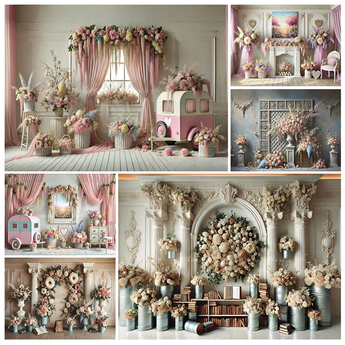 Luscious Pink Florals Photography Backdrop Happy Wedding Photocall Decors Mint Elegance Pregnant Women Girls Portrait Background
Luscious Pink Florals Photography Backdrop Happy Wedding Photocall Decors Mint Elegance Pregnant Women Girls Portrait Background