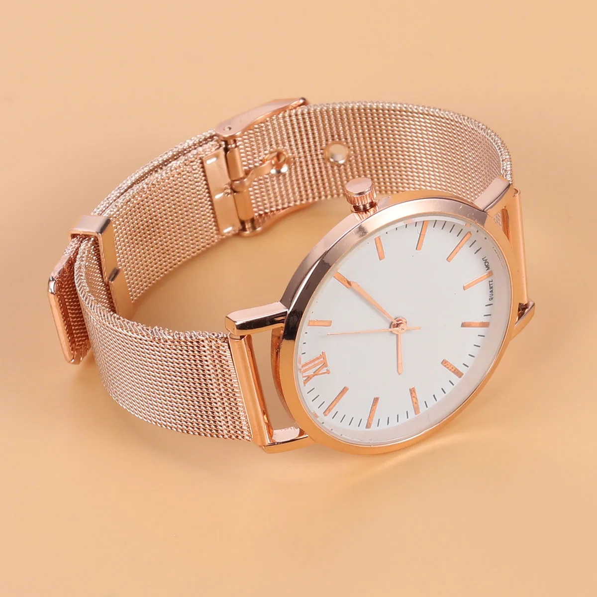 Rose Gold Watch Watches Mesh Belt Fashion Quartz Wristwatch Temperament Band Ladies 
Rose Gold Watch Watches Mesh Belt Fashion Quartz Wristwatch Temperament Band Ladies