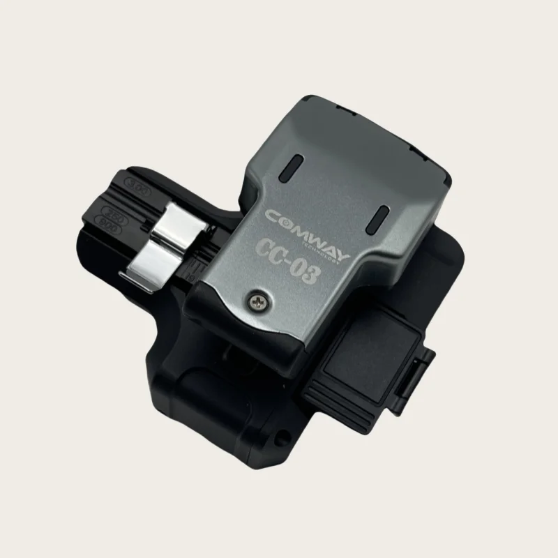 COMWAY CC-03 One-step Fiber Cleaver Original High Precision Cutting Knife Automatic High Precision Fiber Cutter 48000 Blade Life
COMWAY CC-03 One-step Fiber Cleaver Original High Precision Cutting Knife Automatic High Precision Fiber Cutter 48000 Blade Life