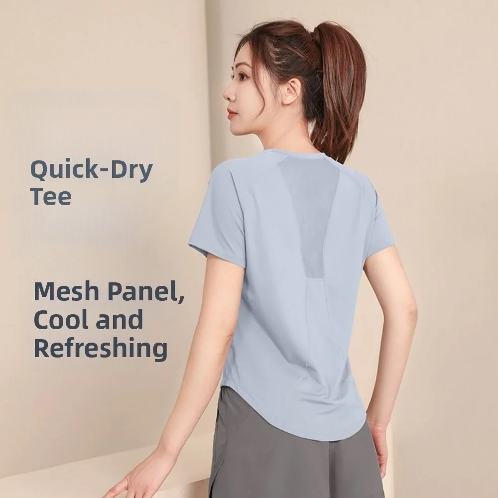 Short-Sleeved Professional Running Colothes Quick-Drying Material Breathable Fabric Yoga Clothes Comfortable Fit Lightweight
Short-Sleeved Professional Running Colothes Quick-Drying Material Breathable Fabric Yoga Clothes Comfortable Fit Lightweight