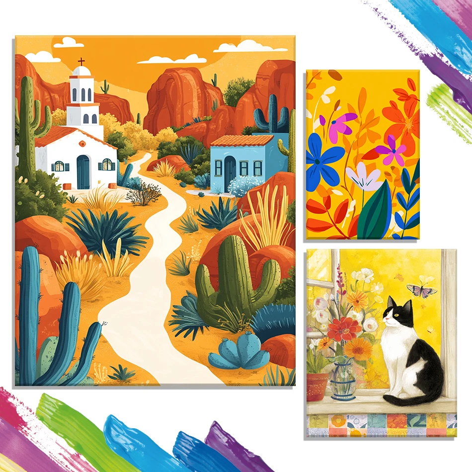 GATYZTORY Painting By Numbers Draw Yellow Scenery Flower Cat Crafts Supplies Adults Handmade Acrylic Paints Paintings Wall Decor
GATYZTORY Painting By Numbers Draw Yellow Scenery Flower Cat Crafts Supplies Adults Handmade Acrylic Paints Paintings Wall Decor