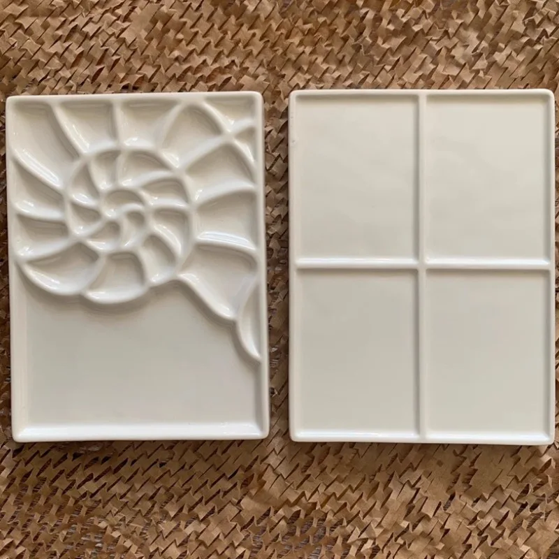 Маленькая керамическая цветовая палитра морской ракушки, портативные товары для рукоделия, ручной рисунок/традиционная китайская живопись, акварельный инструмент
Маленькая керамическая цветовая палитра морской ракушки, портативные товары для рукоделия, ручной рисунок/традиционная китайская живопись, акварельный инструмент