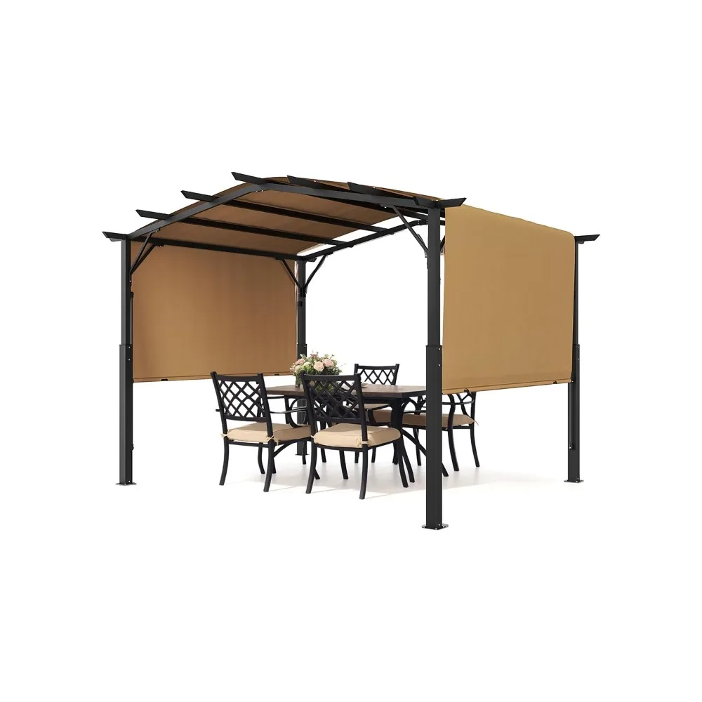 10 X 10 Ft Outdoor Pergola, Arched Top Metal Pergola, Retractable Pergola with Sun Shade Canopy, Large Patio, Customized
10 X 10 Ft Outdoor Pergola, Arched Top Metal Pergola, Retractable Pergola with Sun Shade Canopy, Large Patio, Customized
