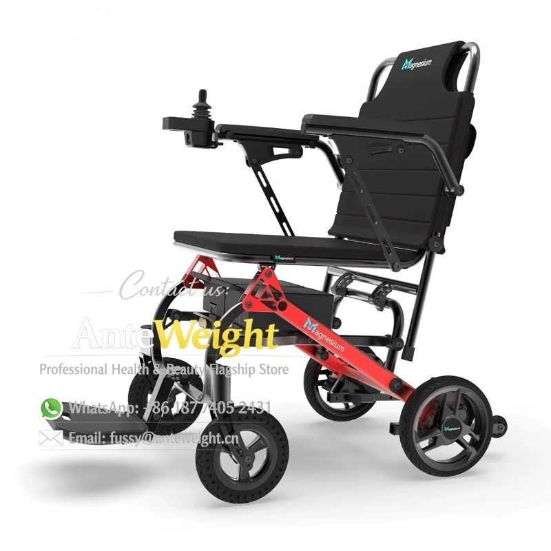 Smart Joystick Folding Magnesium Alloy Electric Wheelchair for Disabled Remote Control
Smart Joystick Folding Magnesium Alloy Electric Wheelchair for Disabled Remote Control