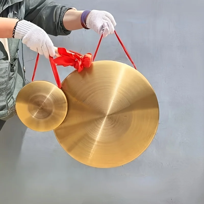 Brass Gong Set with Case - Traditional Percussion Instruments Handcrafted Copper Gongs with Striker and Red Ribbon Hanger
Brass Gong Set with Case - Traditional Percussion Instruments Handcrafted Copper Gongs with Striker and Red Ribbon Hanger