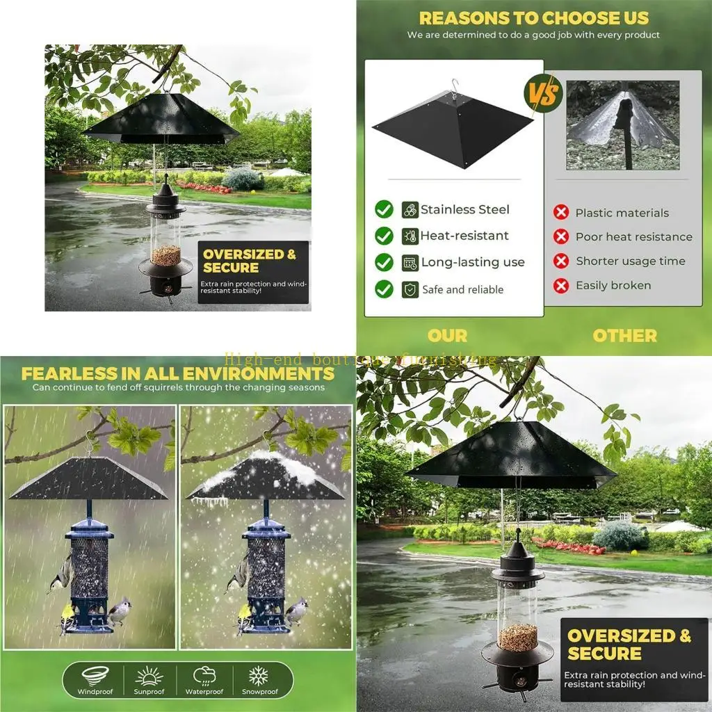 L9NB Effective Squirrel Deterrents Hanging Baffle Protects Bird Fit Various Bird Feeder Sizes For Garden And Yard
L9NB Effective Squirrel Deterrents Hanging Baffle Protects Bird Fit Various Bird Feeder Sizes For Garden And Yard