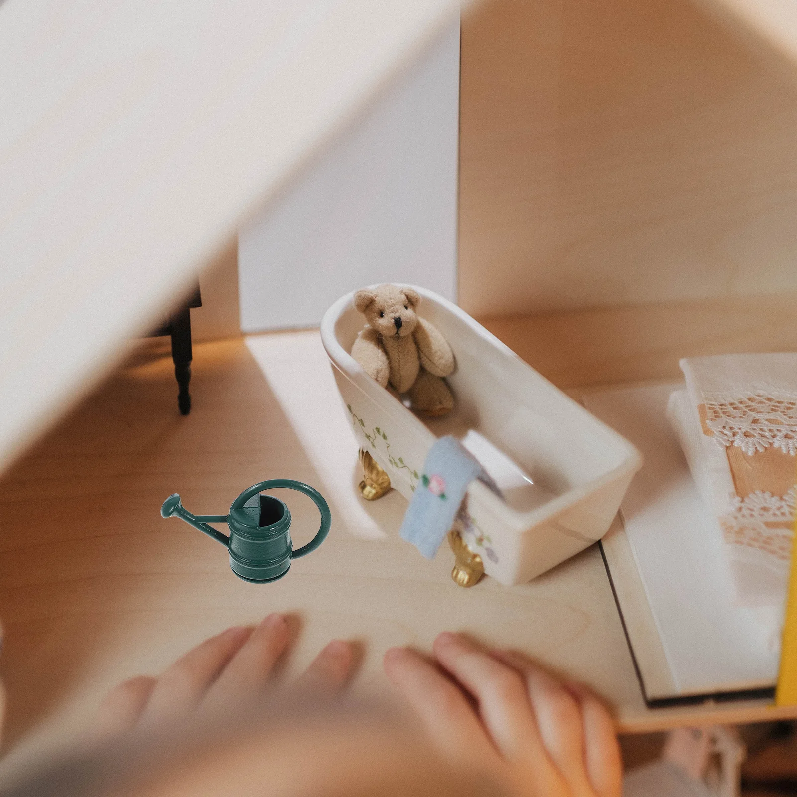 Miniature Gardening Tool Accessory Small Watering Can Lightweight Compact Portable Smooth Surface Comfortable Handle Design
Miniature Gardening Tool Accessory Small Watering Can Lightweight Compact Portable Smooth Surface Comfortable Handle Design