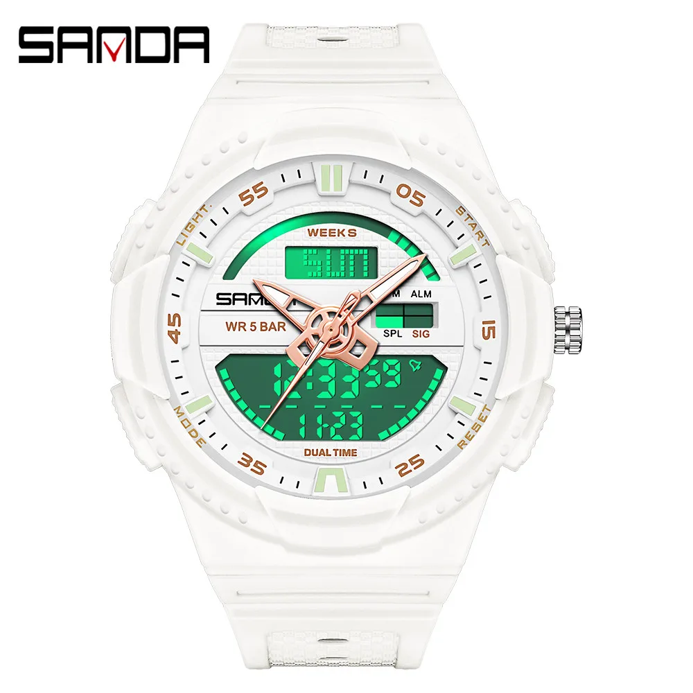 SANDA Outdoor Sports Watch for Men Women Quartz Digital Dual Display Shock Water Resistant Wristwatch GM9030
SANDA Outdoor Sports Watch for Men Women Quartz Digital Dual Display Shock Water Resistant Wristwatch GM9030