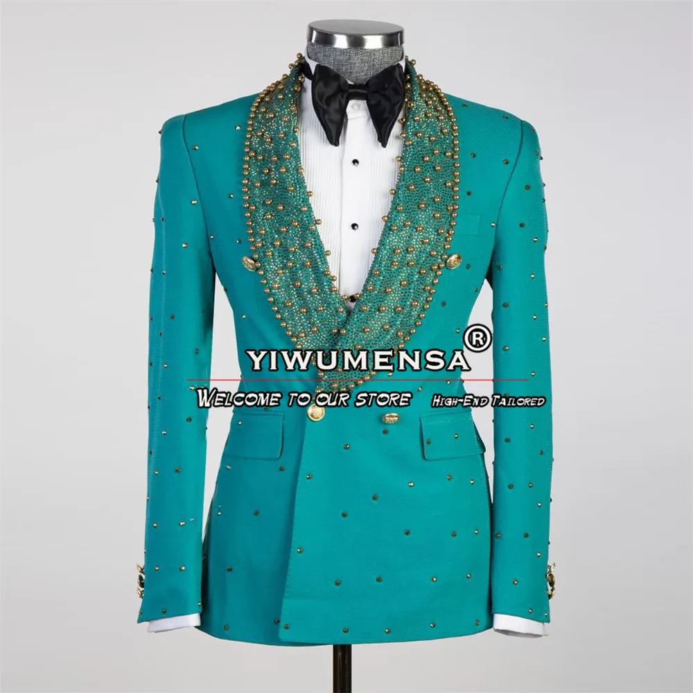 Luxury Groom Wedding Suits For Men Slim Fit Gold Beaded Notch Lapel Blazer Pants 2 Pieces Groom Man Tuxedos Bespoke Male Clothes
Luxury Groom Wedding Suits For Men Slim Fit Gold Beaded Notch Lapel Blazer Pants 2 Pieces Groom Man Tuxedos Bespoke Male Clothes