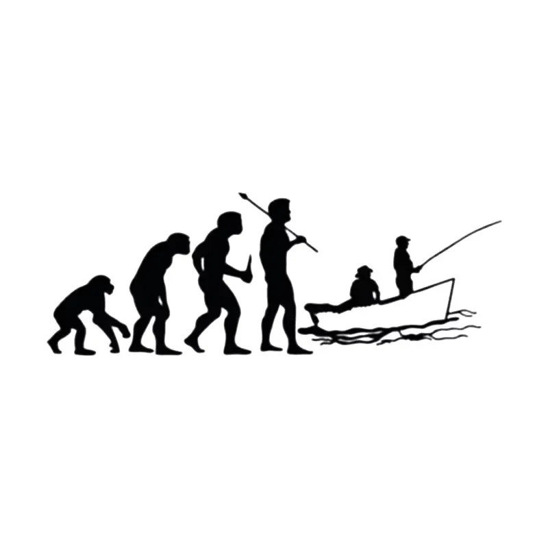 17 * 6.1cm Human Evolution History Fishing Style Design Car Windows Bumpers Motorcycle Accessories Decoration Vinyl Car Stickers
17 * 6.1cm Human Evolution History Fishing Style Design Car Windows Bumpers Motorcycle Accessories Decoration Vinyl Car Stickers