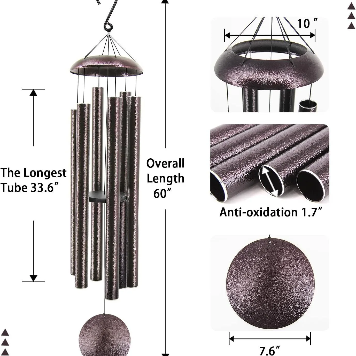 ZML60 inch music wind chimes, creative home pendant music decoration commemorative wind chimes
ZML60 inch music wind chimes, creative home pendant music decoration commemorative wind chimes
