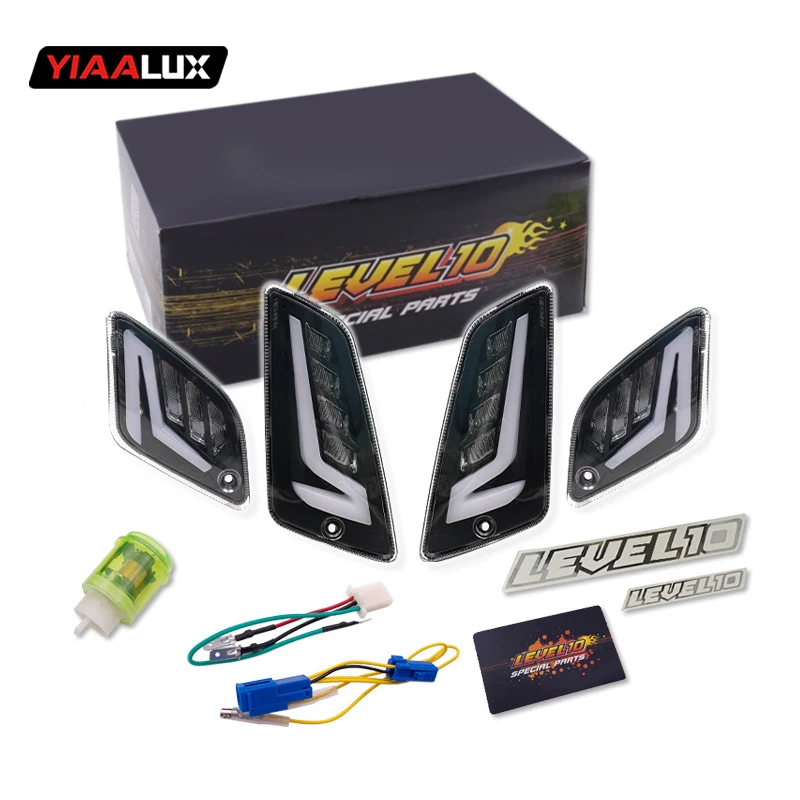 YIAALUX Level10 LED Rear and Front Turn Signal Light Motorcycle Accessories For Vespa GTS300 GTS250 GTS150 GTV250 GTV300 GTS250
YIAALUX Level10 LED Rear and Front Turn Signal Light Motorcycle Accessories For Vespa GTS300 GTS250 GTS150 GTV250 GTV300 GTS250