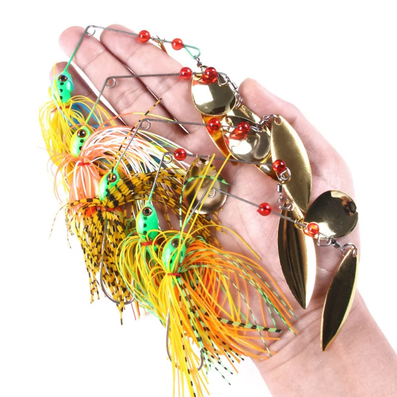 17g Willow Leaf Alloy Beard Lure - Rotating Fish-Shaped Sequin Anti-Hook Bottom Fake Bait for Bass And Mandarin Fish
17g Willow Leaf Alloy Beard Lure - Rotating Fish-Shaped Sequin Anti-Hook Bottom Fake Bait for Bass And Mandarin Fish