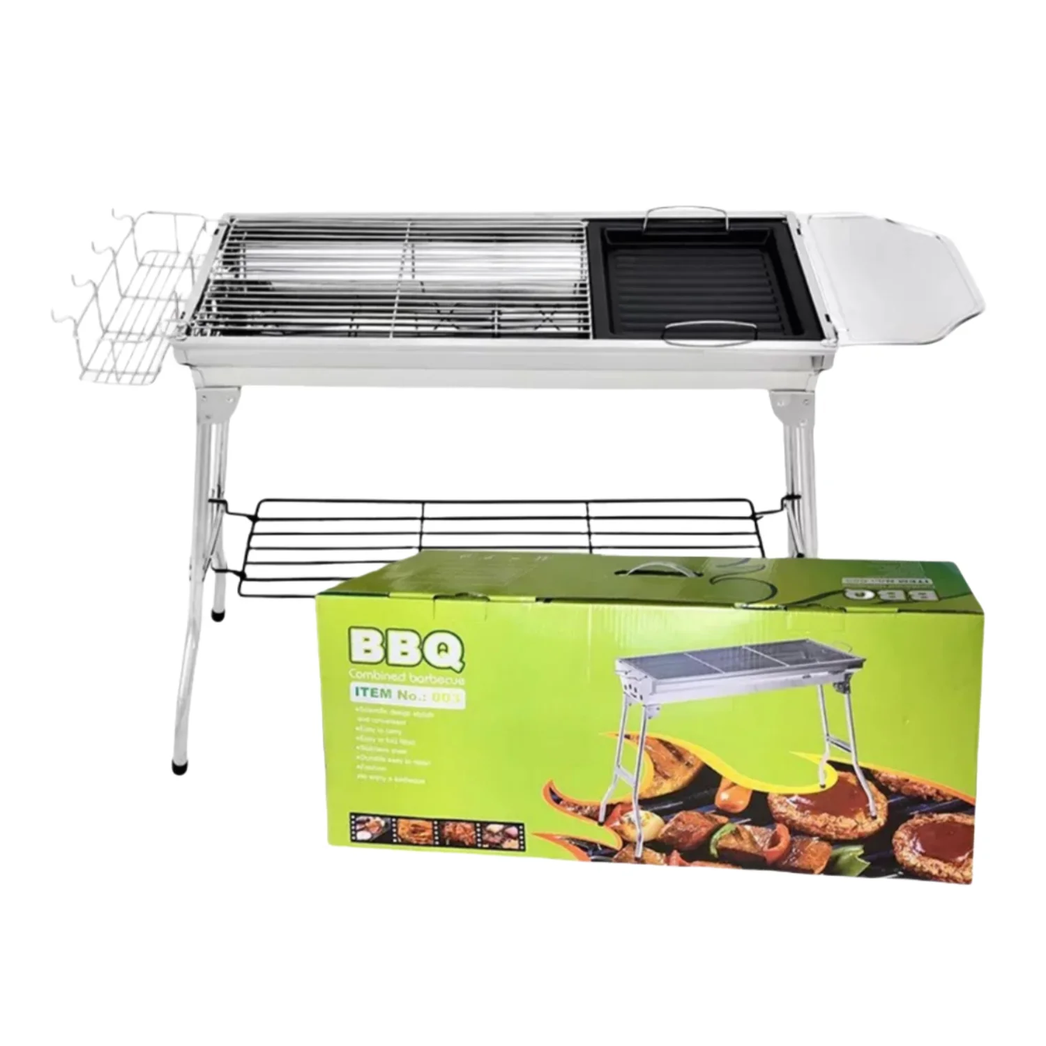 Household Large Stainless Steel Barbecue Grill Camping Outdoor Folding Portable Barbecue Grill
Household Large Stainless Steel Barbecue Grill Camping Outdoor Folding Portable Barbecue Grill
