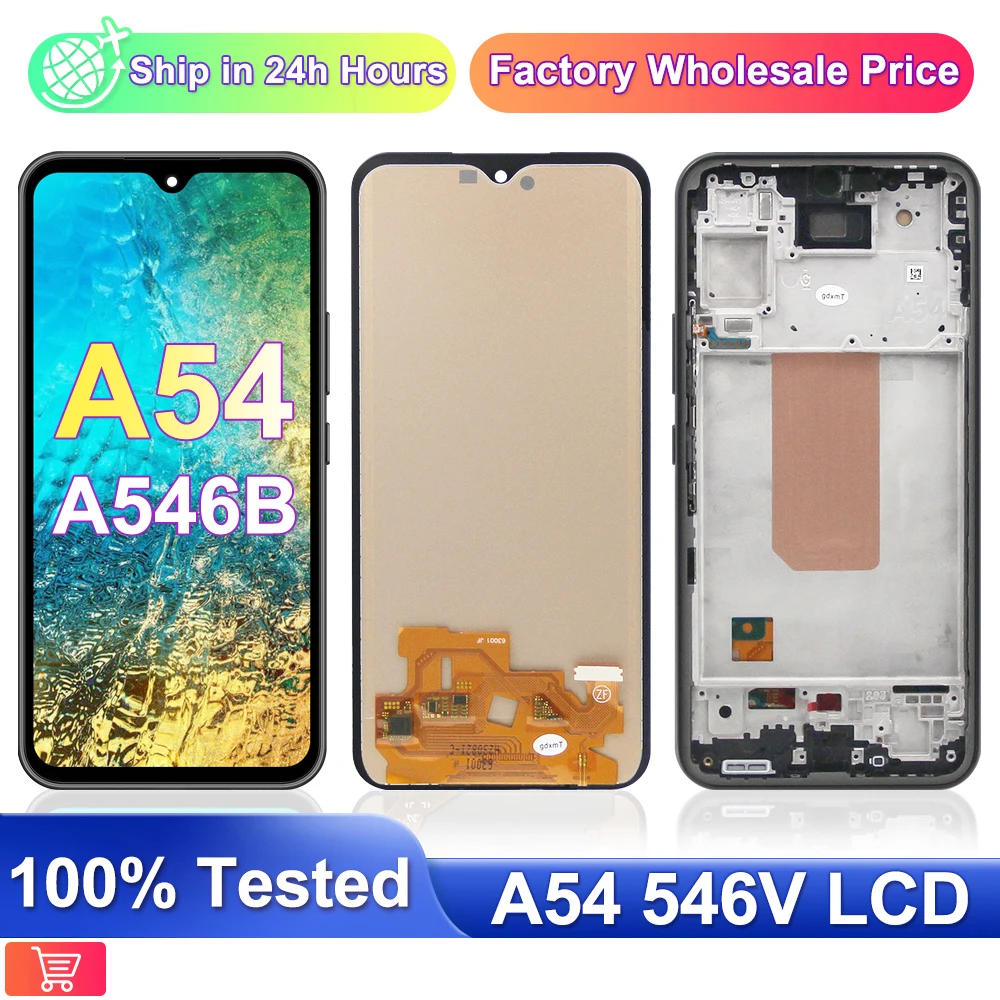 AAA + для Samsung A54 5G A546B ЖК-дисплей с цифровым преобразователем сенсорного экрана в сборе для Samsung A546E A546U ЖК-дисплей с рамкой
AAA + для Samsung A54 5G A546B ЖК-дисплей с цифровым преобразователем сенсорного экрана в сборе для Samsung A546E A546U ЖК-дисплей с рамкой