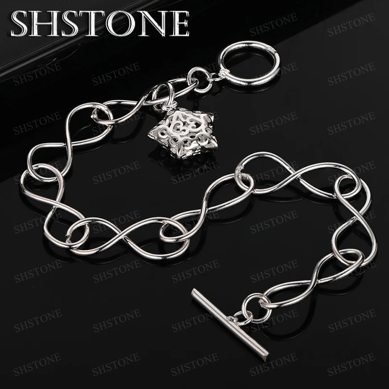 New 925 Sterling Silver Star Bracelets Men Fashion Charm Bracelet Woman's Birthday Romantic Wedding Accessories Party Jewelry
New 925 Sterling Silver Star Bracelets Men Fashion Charm Bracelet Woman's Birthday Romantic Wedding Accessories Party Jewelry