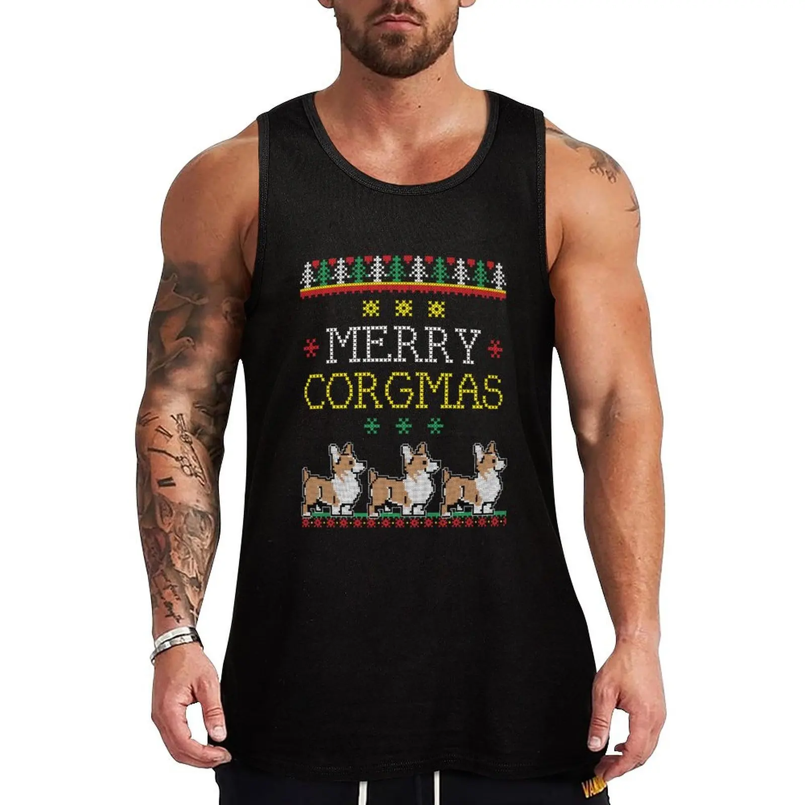 Merry Corgmas Tshirt Corgi Pet Dog Ugly Christmas Sweater Tank Top Logo Free Print Tank Top Casual Graphic Sleeveless
Merry Corgmas Tshirt Corgi Pet Dog Ugly Christmas Sweater Tank Top Logo Free Print Tank Top Casual Graphic Sleeveless