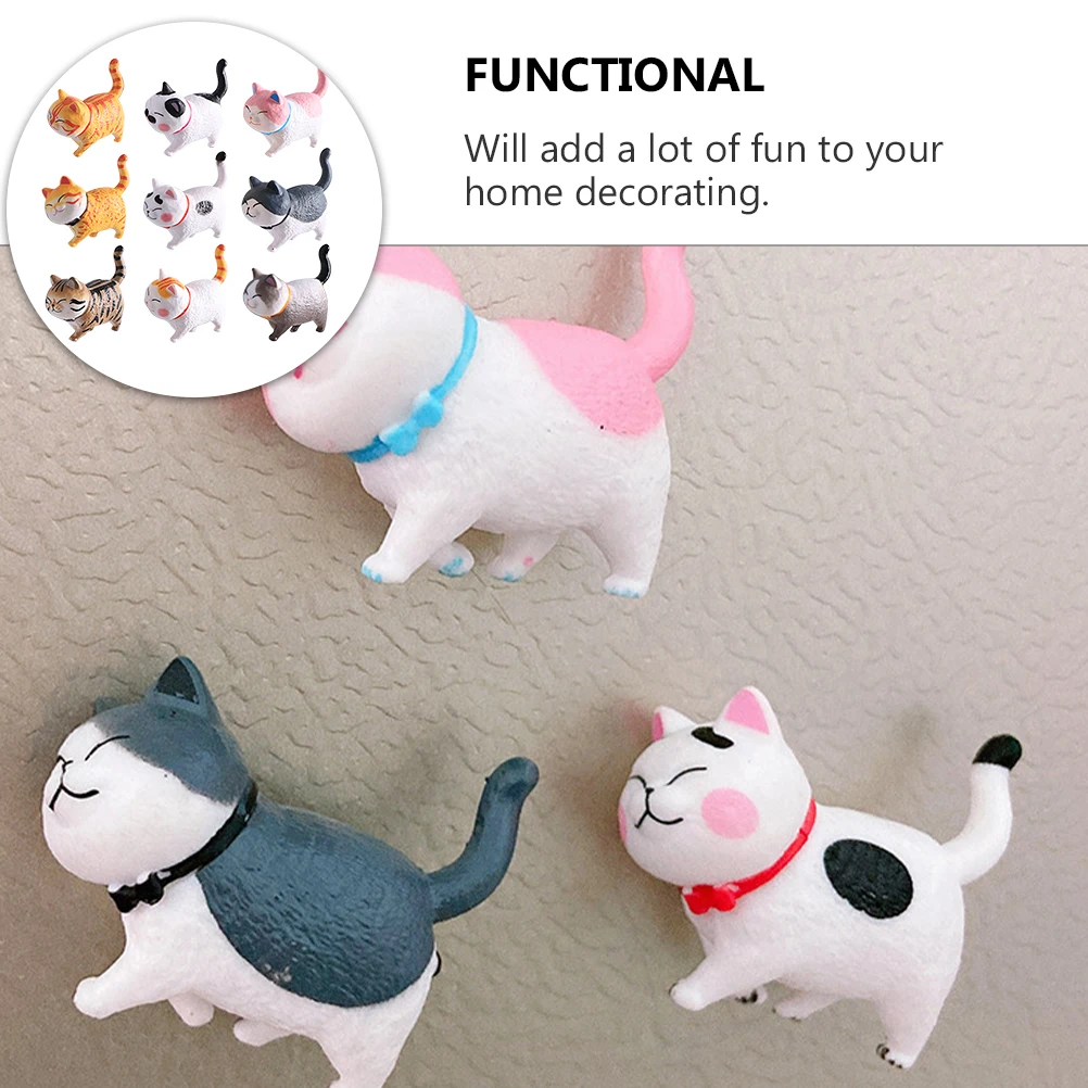9 Pcs Fridge Magnets 3D Resin Stickers Refrigerator Decoration Cartoon Animal Cat Fridge Magnets Theme Practical Accessories
9 Pcs Fridge Magnets 3D Resin Stickers Refrigerator Decoration Cartoon Animal Cat Fridge Magnets Theme Practical Accessories