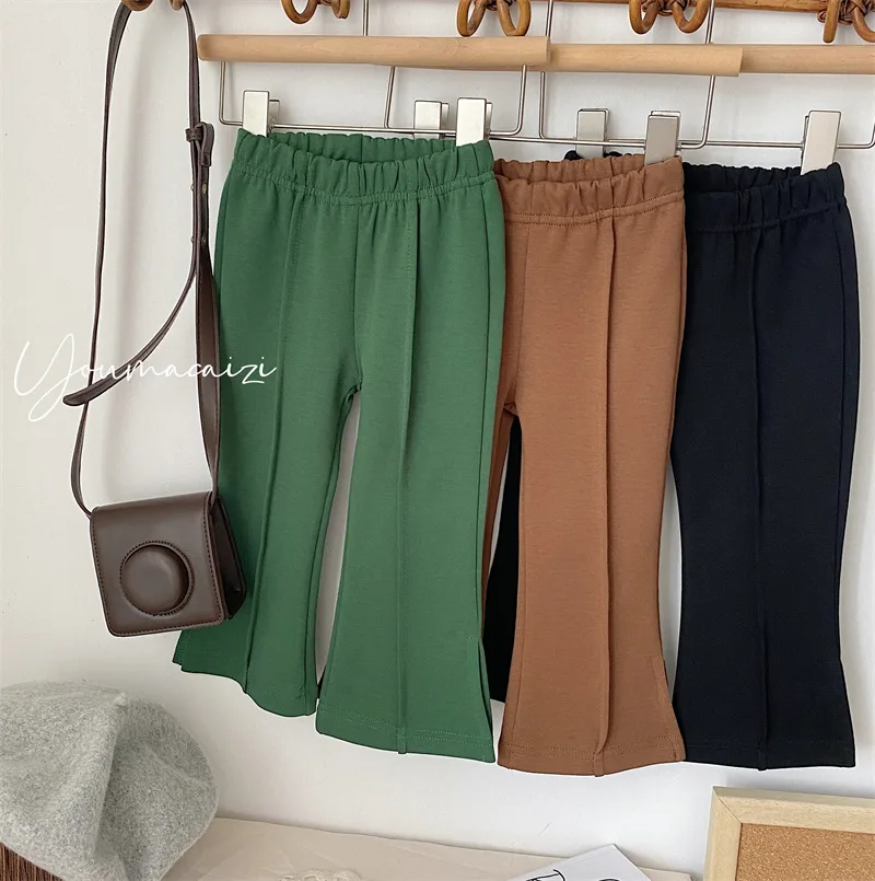 1-6Yrs Children Cotton Solid Color Bell-bottoms Baby Girls Pants Elastic Waist Trousers Spring Autumn Kids Casual Pant
1-6Yrs Children Cotton Solid Color Bell-bottoms Baby Girls Pants Elastic Waist Trousers Spring Autumn Kids Casual Pant