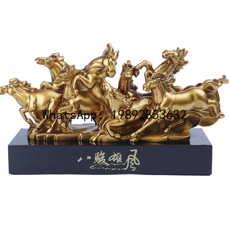 ZZ Eight Horses Office Ornament Crafts Large Horses to Success Home Living Room Wine Cabinet TV Cabinet Decorative
ZZ Eight Horses Office Ornament Crafts Large Horses to Success Home Living Room Wine Cabinet TV Cabinet Decorative