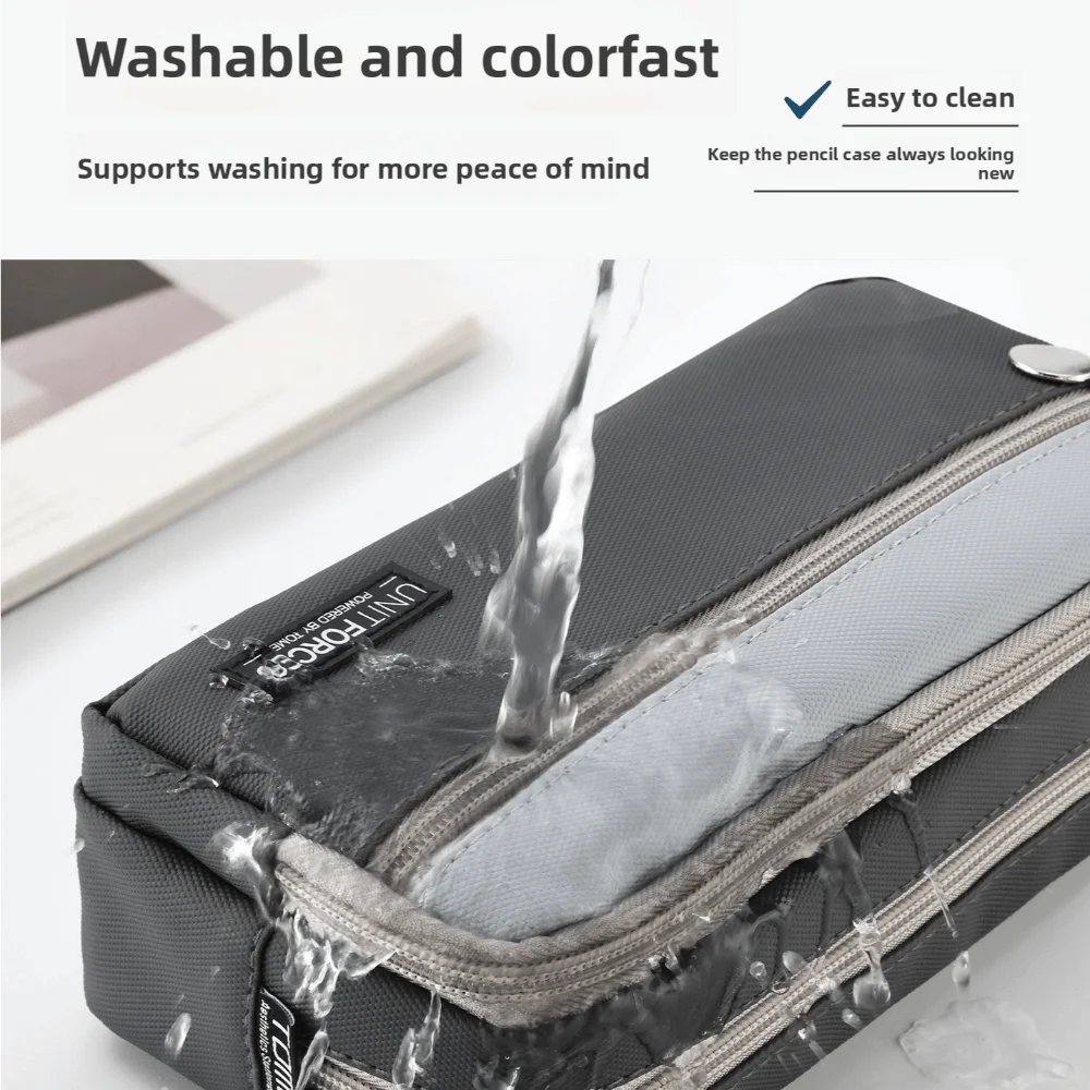 Новая пенал-косметичка из ткани Оксфорд, трехслойная, большой емкости, многофункциональная, водонепроницаемая, для канцелярских принадлежностей и офисных товаров
Новая пенал-косметичка из ткани Оксфорд, трехслойная, большой емкости, многофункциональная, водонепроницаемая, для канцелярских принадлежностей и офисных товаров