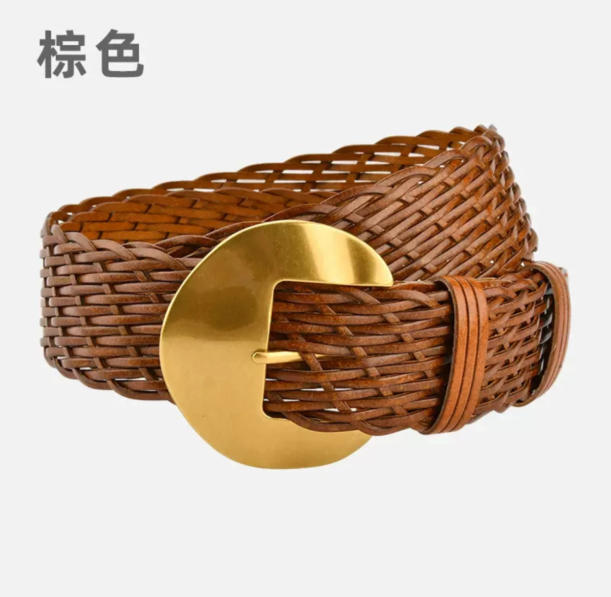 105 * 4.5cm women's simple braided decoration belt retro high-end feeling bohemian fashion high-end feeling luxurious versatile
105 * 4.5cm women's simple braided decoration belt retro high-end feeling bohemian fashion high-end feeling luxurious versatile