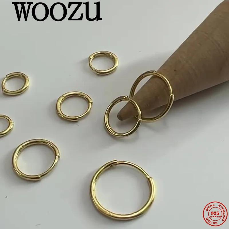 WOOZU стерлингового серебра 925 пробы, универсальные ювелирные аксессуары, минималистичные круглые серьги для женщин, вечерние, повседневные, элегантные, разных размеров
WOOZU стерлингового серебра 925 пробы, универсальные ювелирные аксессуары, минималистичные круглые серьги для женщин, вечерние, повседневные, элегантные, разных размеров