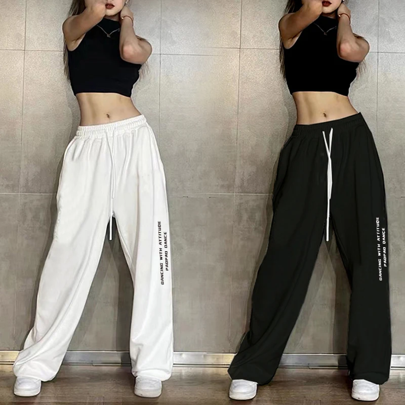High Waist Casual Sports Pants for Women Jazz Dancing Hip Hop Street Dance Loose Fit Long Trousers Harlan Style Cotton Blend
High Waist Casual Sports Pants for Women Jazz Dancing Hip Hop Street Dance Loose Fit Long Trousers Harlan Style Cotton Blend