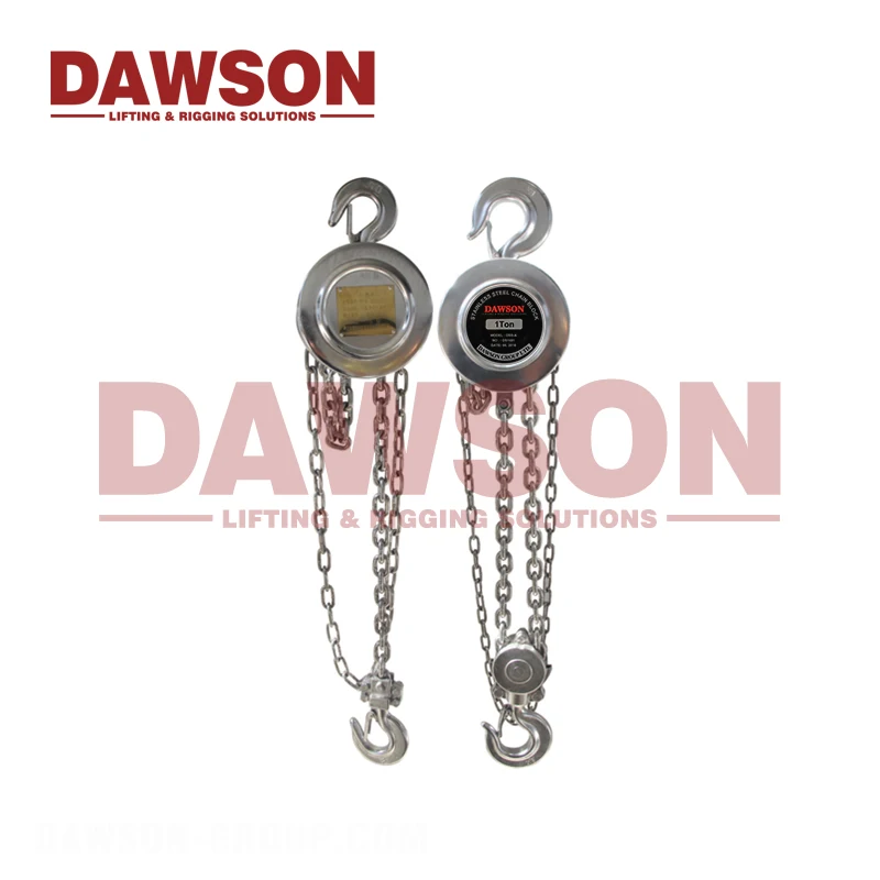DAWSON DSS-A 0.5T - 10T Stainless Steel Chain Hoist / Pulley Chain Block for Lifting
DAWSON DSS-A 0.5T - 10T Stainless Steel Chain Hoist / Pulley Chain Block for Lifting