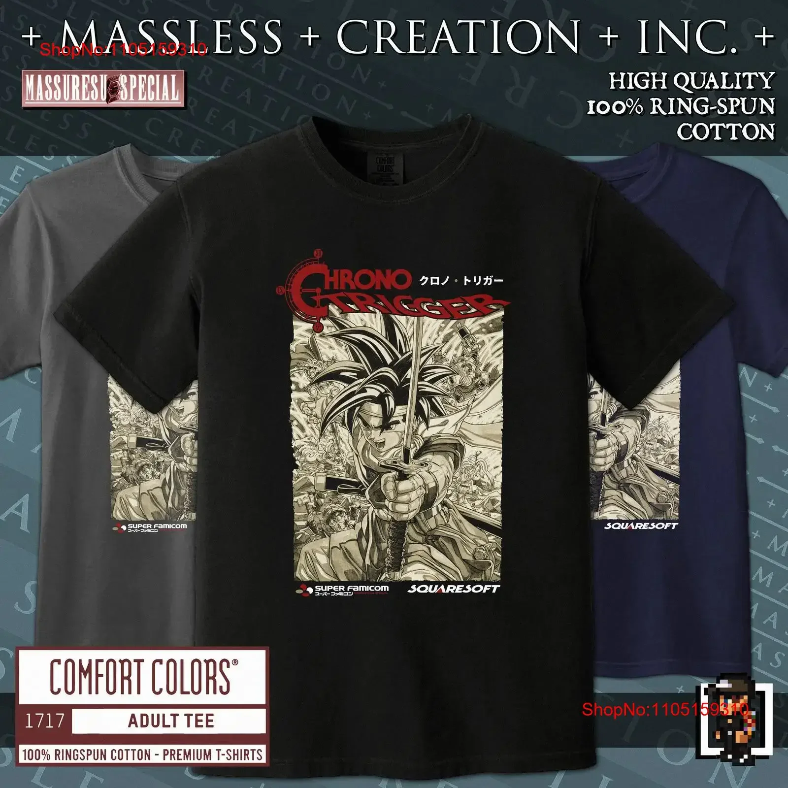 CHRONO TRIGGER Premium T Shirt 1717 Squaresoft SNES Cross vintage Washed Breathable streetwear Slightly Stylish graphic fashion
CHRONO TRIGGER Premium T Shirt 1717 Squaresoft SNES Cross vintage Washed Breathable streetwear Slightly Stylish graphic fashion