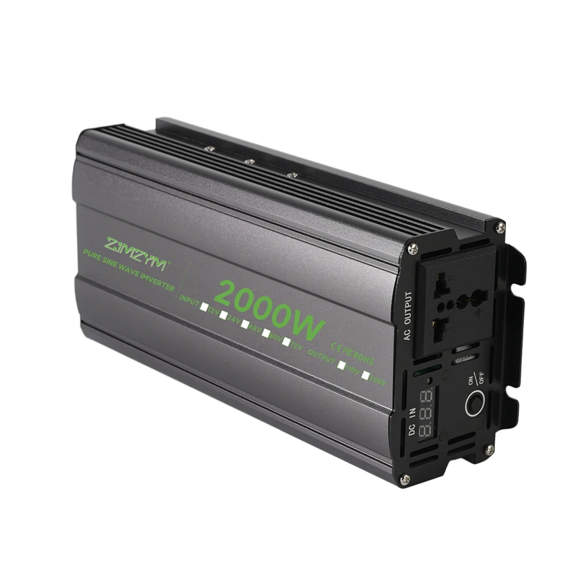 2000W/3000W/4000W/5000W Pure Sine Wave Inverter Converter Car Solar Power Inverter DC 12v/24v/48v/60v/72v To AC 110V/220V
2000W/3000W/4000W/5000W Pure Sine Wave Inverter Converter Car Solar Power Inverter DC 12v/24v/48v/60v/72v To AC 110V/220V