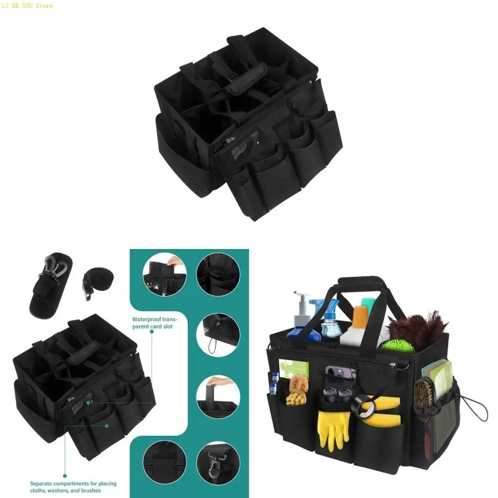 W3JE Housekeeping Organizers Bag With Multiple Pocket For Storing Brushes Rags Towels
W3JE Housekeeping Organizers Bag With Multiple Pocket For Storing Brushes Rags Towels