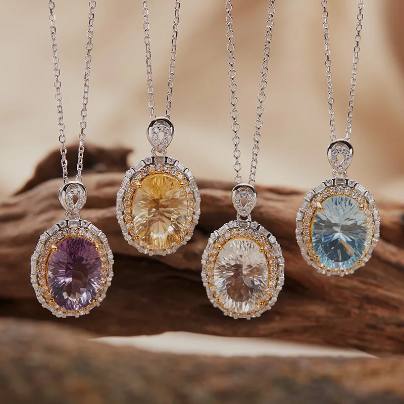 Xiqi Jewelry S925 Sterling Silver with 18K Gold Natural Colored Gemstone (Amethyst and Citrine) Pendant Collarbone Necklace for
Xiqi Jewelry S925 Sterling Silver with 18K Gold Natural Colored Gemstone (Amethyst and Citrine) Pendant Collarbone Necklace for