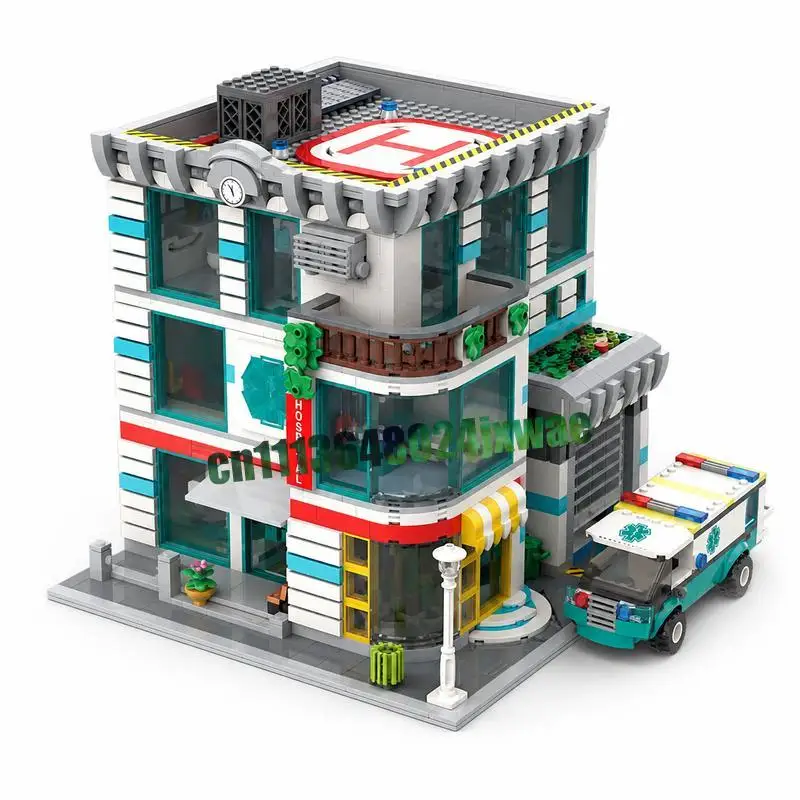 2677PCS Modular Hospital MOC Creative Street View Model Custom Puzzle DIY Architecture Assembly Building Blocks Toy Popular Gift
2677PCS Modular Hospital MOC Creative Street View Model Custom Puzzle DIY Architecture Assembly Building Blocks Toy Popular Gift