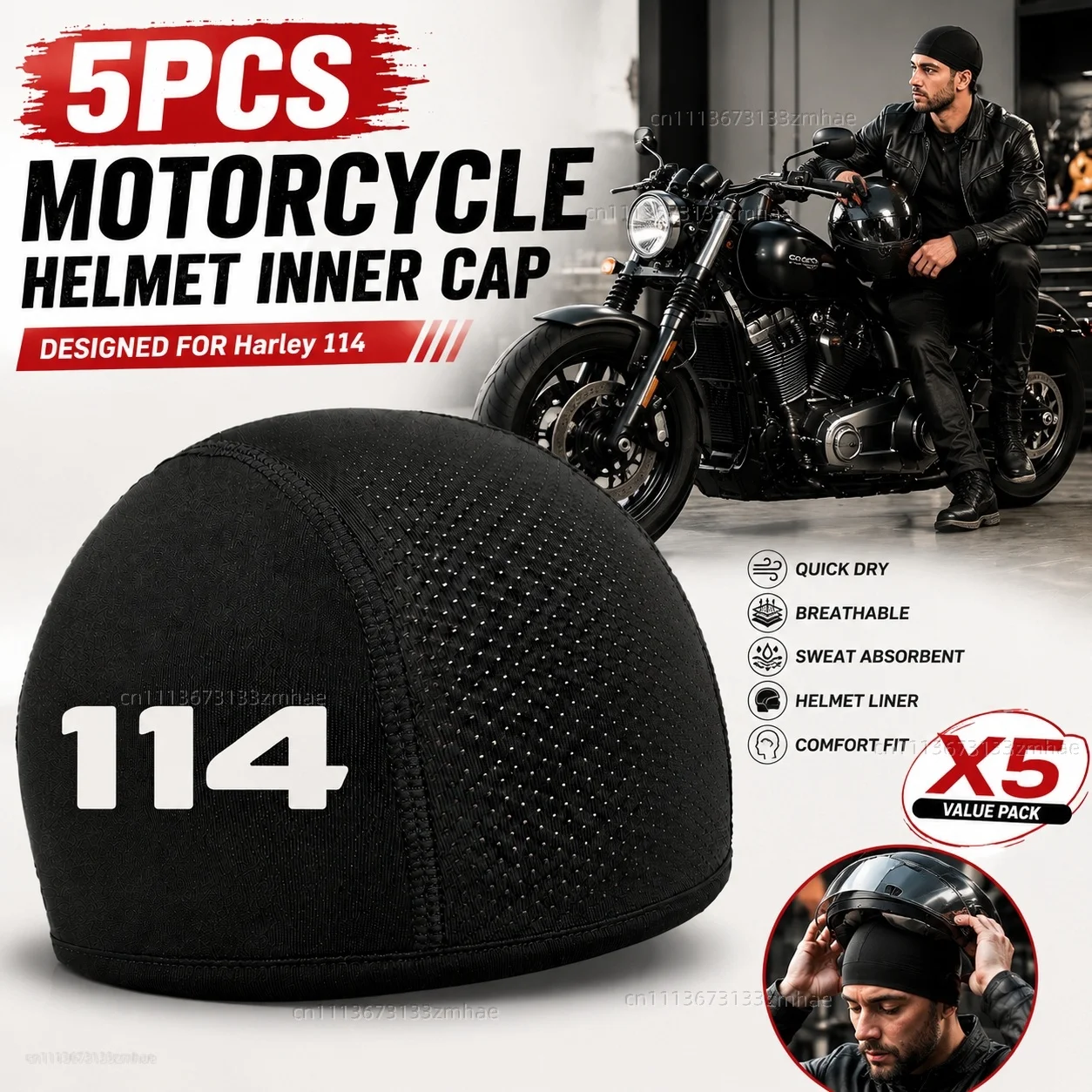 5pcs Motorcycle Helmet Inner Cap Hat Quick Dry Breathable Hat Racing Cap X5 For Harley Softail Fat Boy 114 FLFB FLFBS Street Bob
5pcs Motorcycle Helmet Inner Cap Hat Quick Dry Breathable Hat Racing Cap X5 For Harley Softail Fat Boy 114 FLFB FLFBS Street Bob