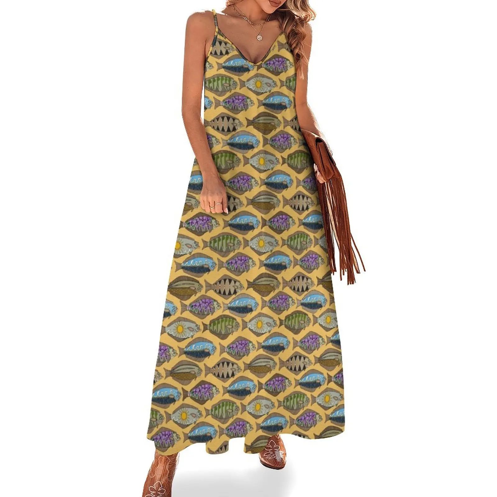 Alaskan halibut sungold Sleeveless Dress Dress for girls Womens dresses women dresses Dress
Alaskan halibut sungold Sleeveless Dress Dress for girls Womens dresses women dresses Dress