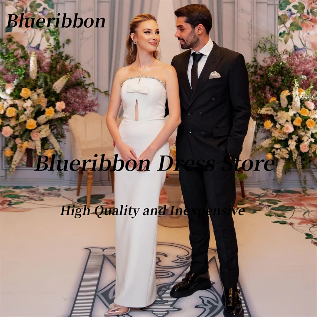 Blueribbon Prom Dresses with Bow Beaded Strapless Special Party Evening Gowns Sexy Backless Birthday Banquet Dress
Blueribbon Prom Dresses with Bow Beaded Strapless Special Party Evening Gowns Sexy Backless Birthday Banquet Dress